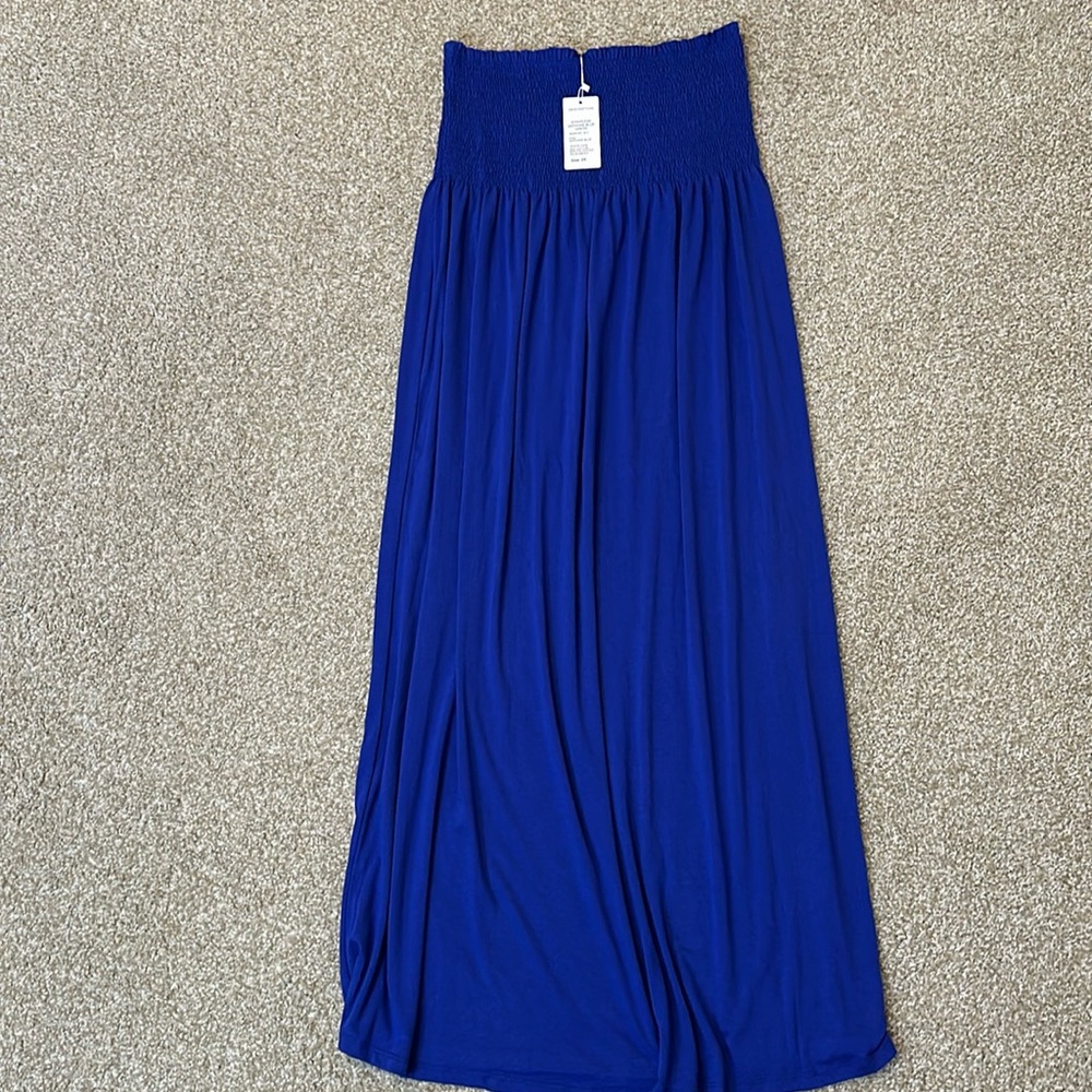 Sapphire Blue Bandeau Dress